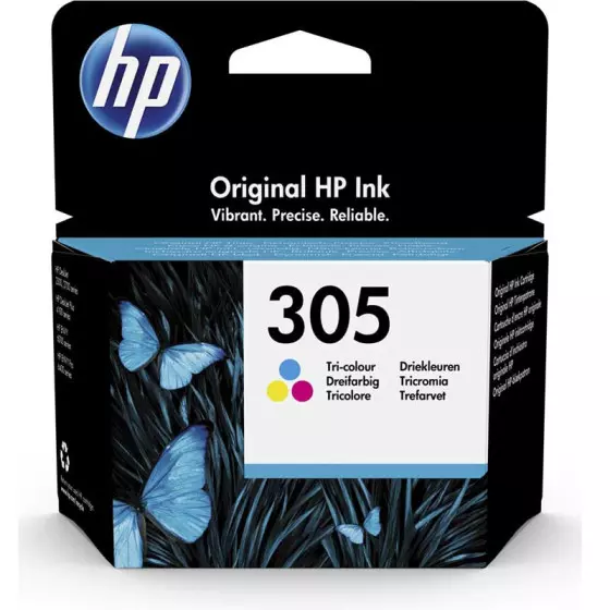 Cartouche HP 305 (3YM60AE) couleur - cartouche d'encre de marque HP Cartouche HP 305 (3YM60AE) couleur - cartouche d'encre de marque HP
